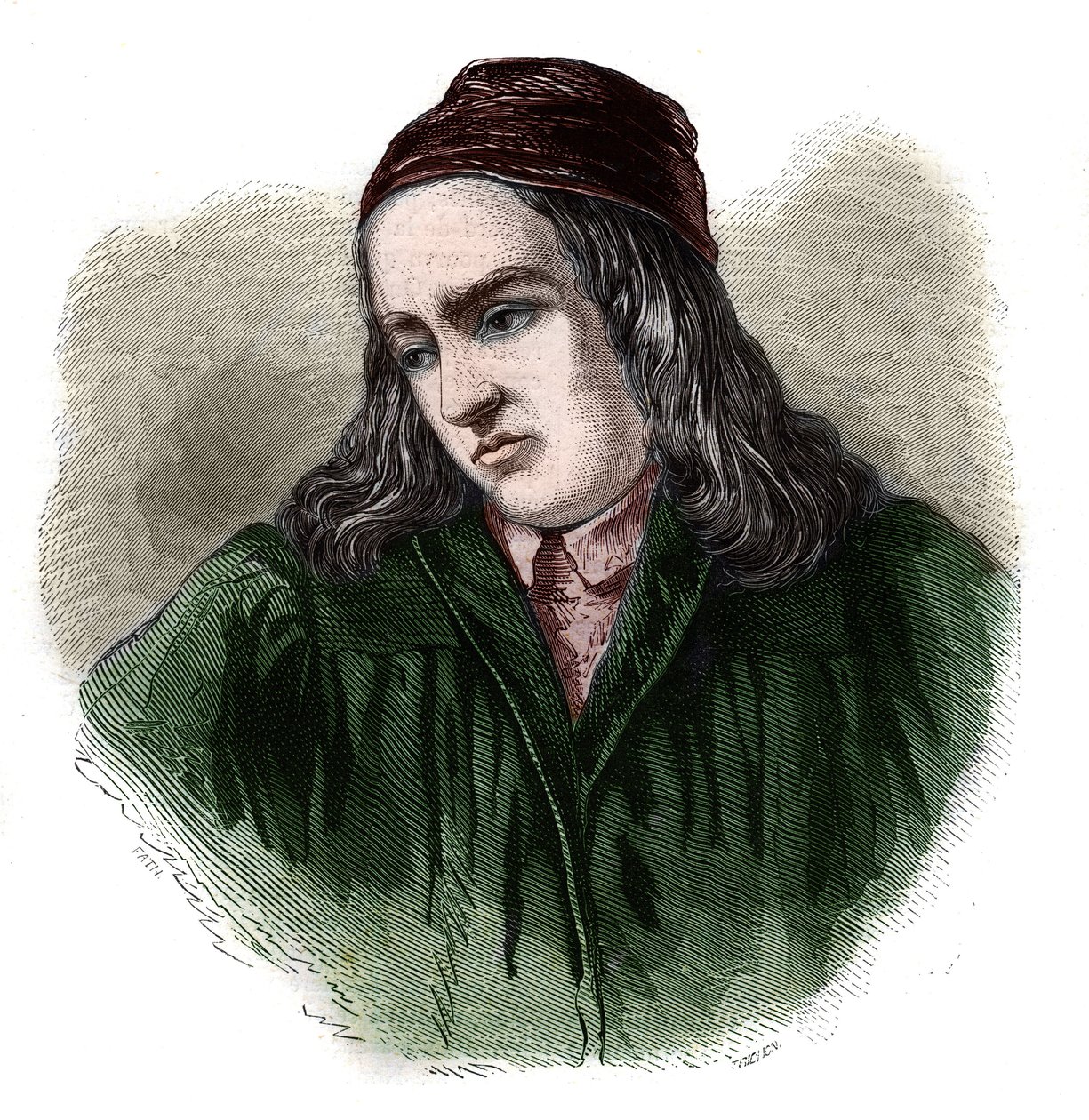 Porträtt av Teodorico (Theodore Theodoric) av Niem (eller Nieheim) (1345-1418) tysk historiker. av Unknown artist