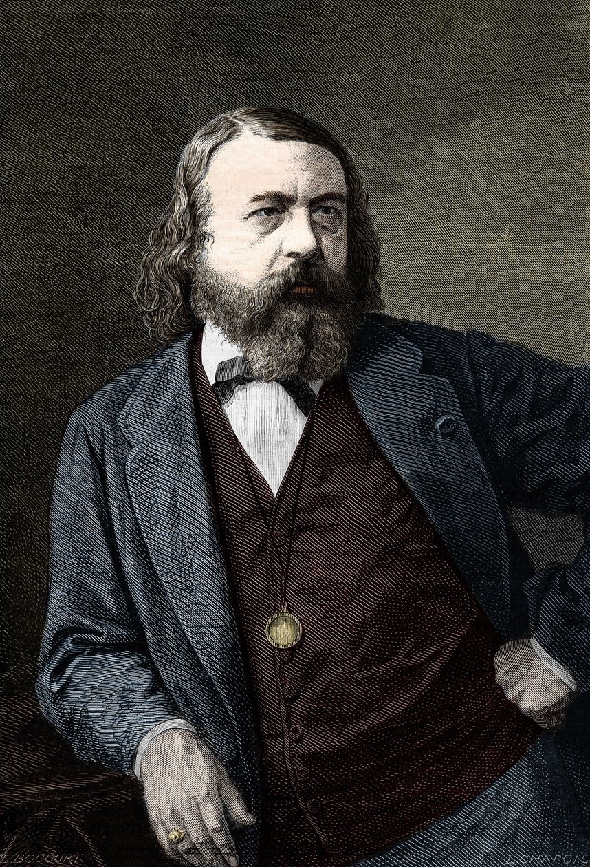 Porträtt av Theophile Gautier (1811-1872), fransk författare. av Unknown artist