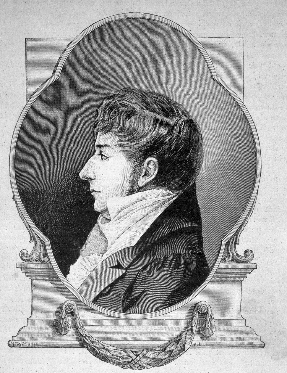 Porträtt av Tom Souville, Calaisian kapare (1777 - 1839) - i "" Les Contemporains "", n.d. sent 1800-tal. av Unknown artist