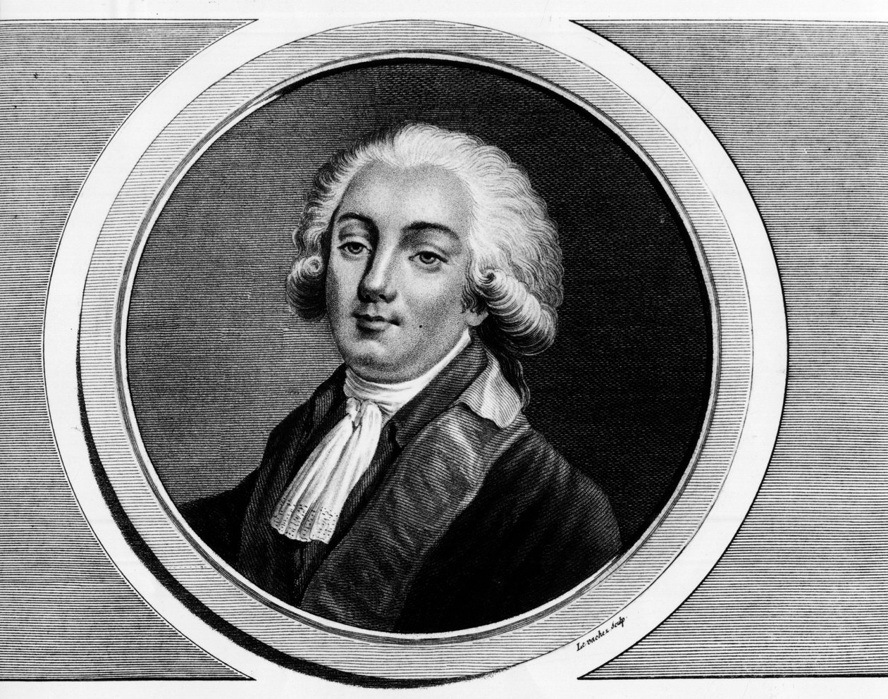 Porträtt av Trophy-Gerard, Earl of Lally, Baron of Tollendal, sedan markis av Lally-Tollendal, mer känd som Gerard de Lally Tollendal (1751-1830), deputerad i Genreralstaterna 1789. Gravyr i "" Komplett samling av historiska målningar av av Unknown artist
