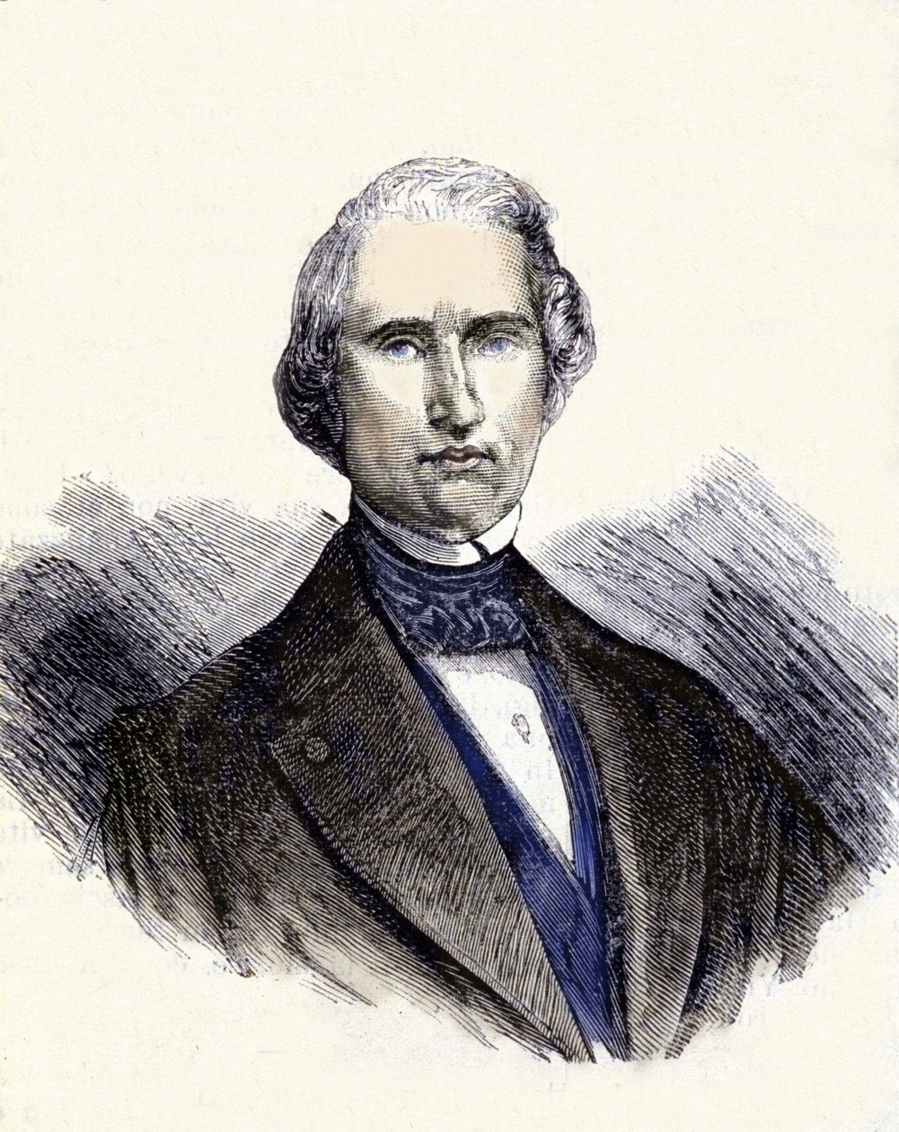 Porträtt av Urbain Jean Joseph Le Verrier eller (Leverrier), fransk matematiker och astronom (1811-1877). Han är den första observatören av planeten Neptunus. av Unknown artist