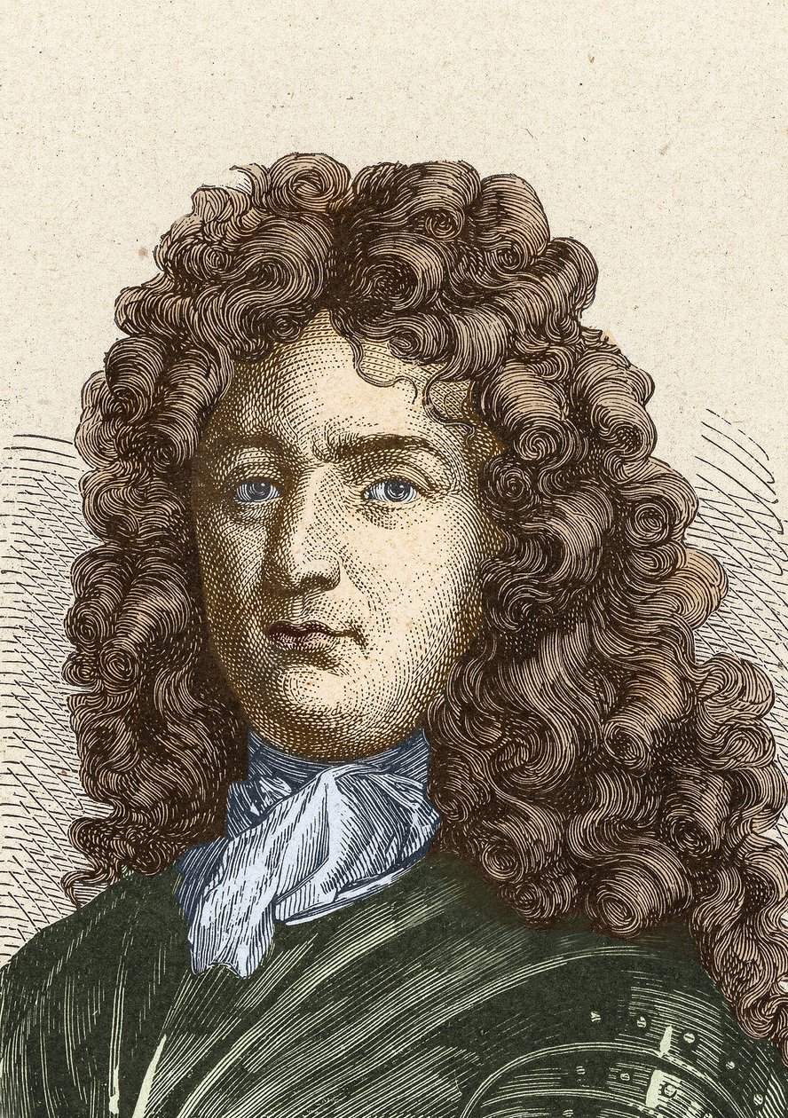 Porträtt av Vauban (1633 - 1707). (Sébastien Le Prestre de Vauban) Marskalk av Frankrike och militäringenjör av Unknown artist