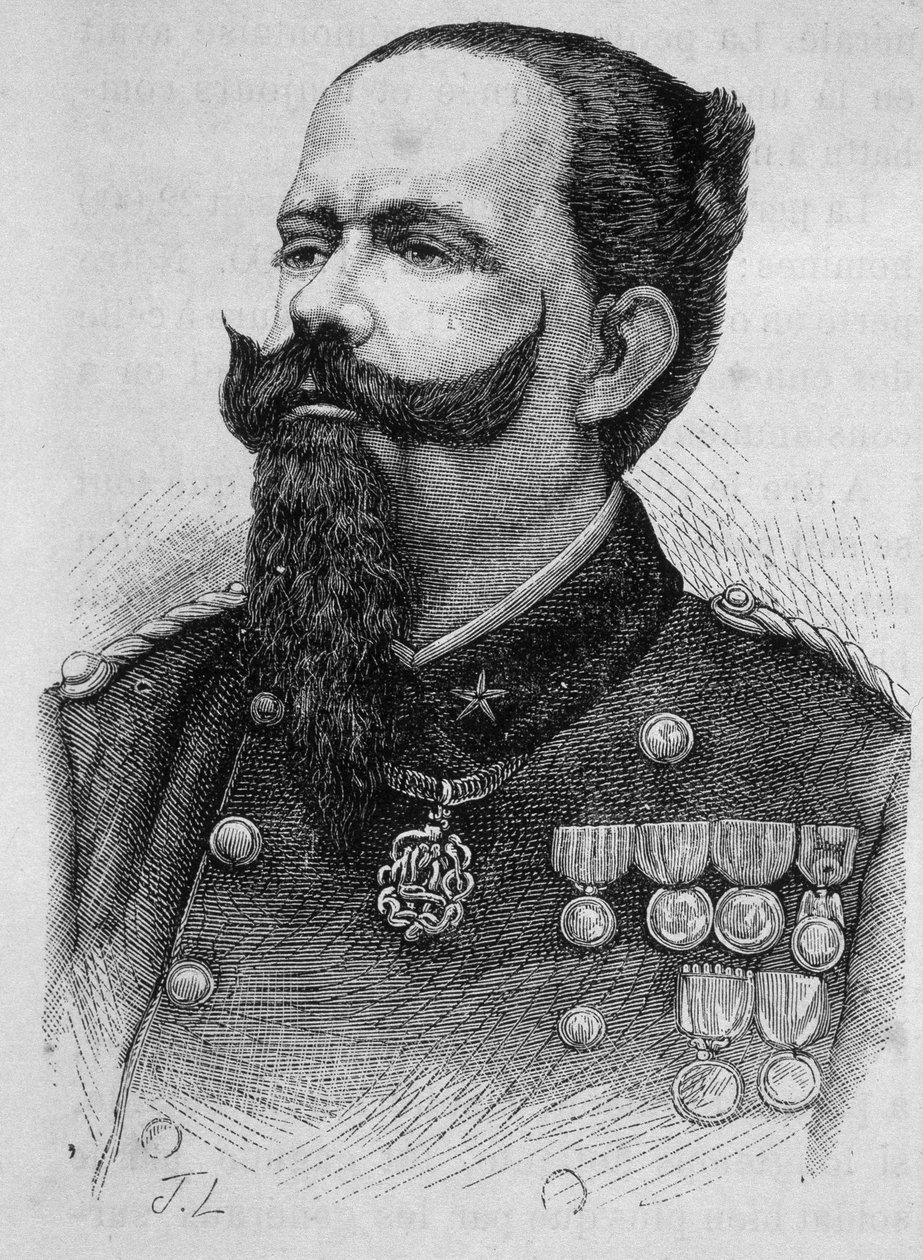 Porträtt av Victor Emmanuel II (Victor-Emmanuel) (Vittorio Emanuele) (1820-1878). av Unknown artist