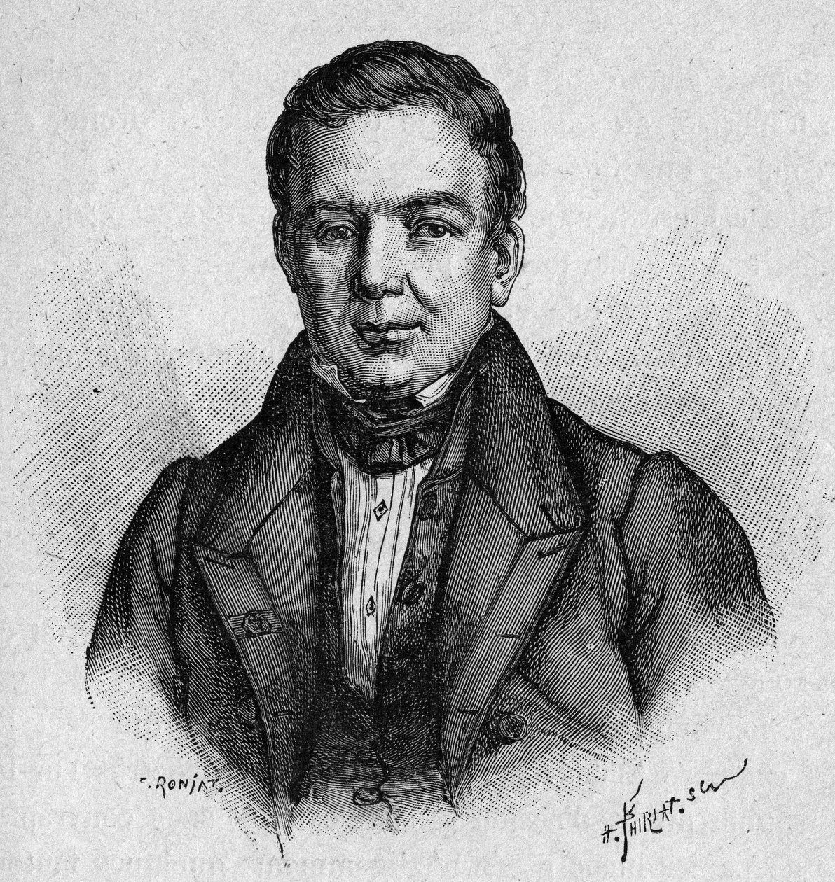 Porträtt av Villemain, fransk professor och politiker (1790 - 1870) av Unknown artist