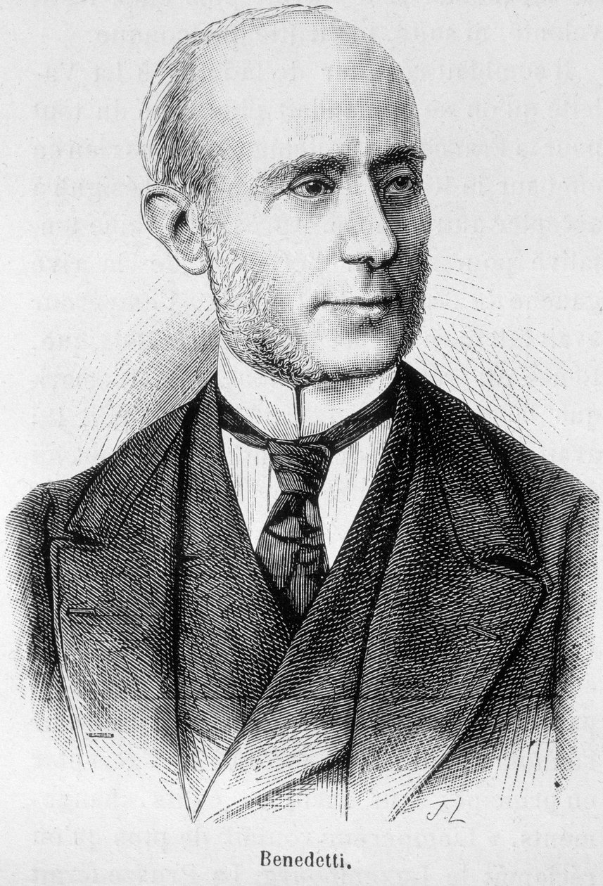 Porträtt av Vincent Benedetti, fransk diplomat (1817 - 1900) av Unknown artist