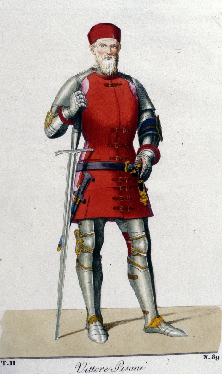 Porträtt av Vittore Pisani. Venetiansk amiral (1324 - 1380). av Unknown artist