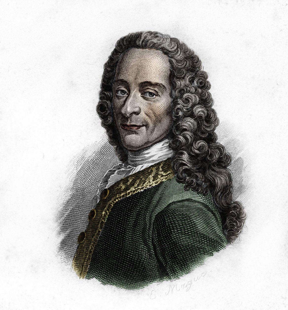 Porträtt av Voltaire (1694 - 1778), fransk författare och filosof av Unknown artist