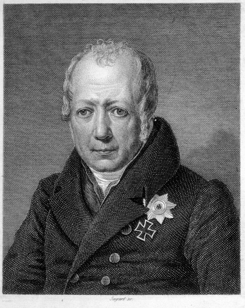 Porträtt av Wilhelm von Humboldt (Guillaume de Humboldt av Unknown artist
