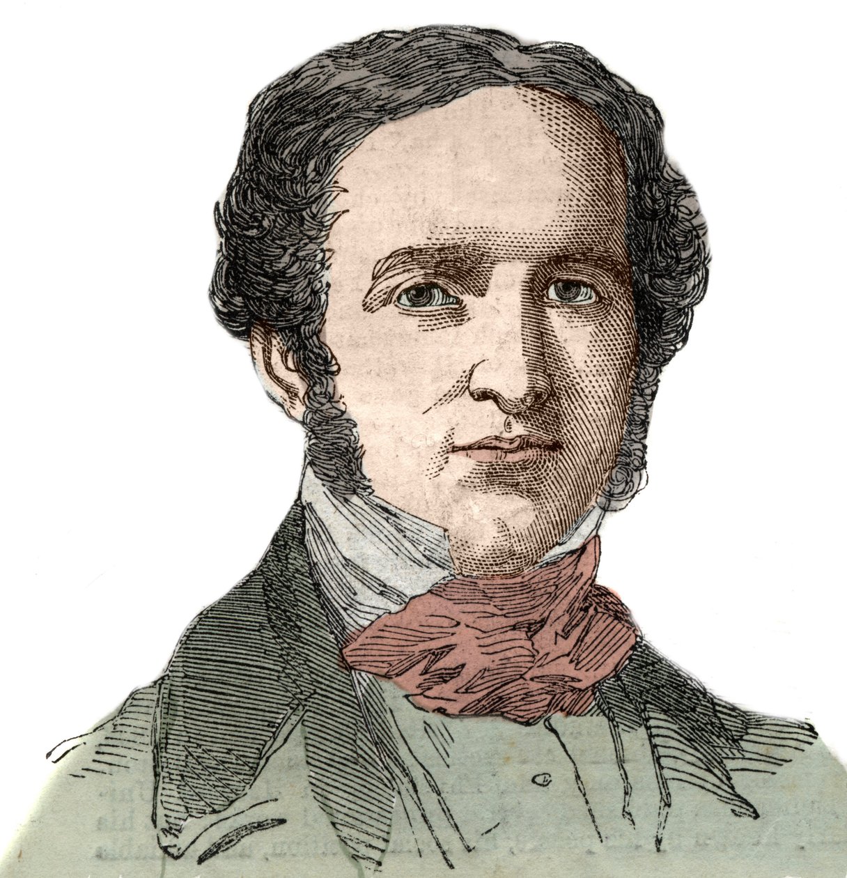 Porträtt av William Hickling Prescott (1796-1859), amerikansk historiker. av Unknown artist
