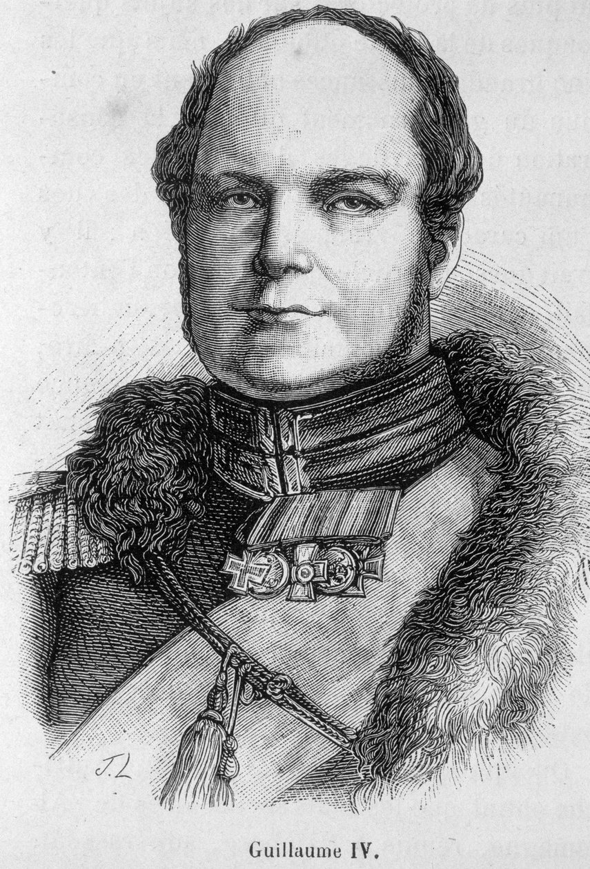 Porträtt av William IV (1765 - 1837), kung av England och Irland av Unknown artist