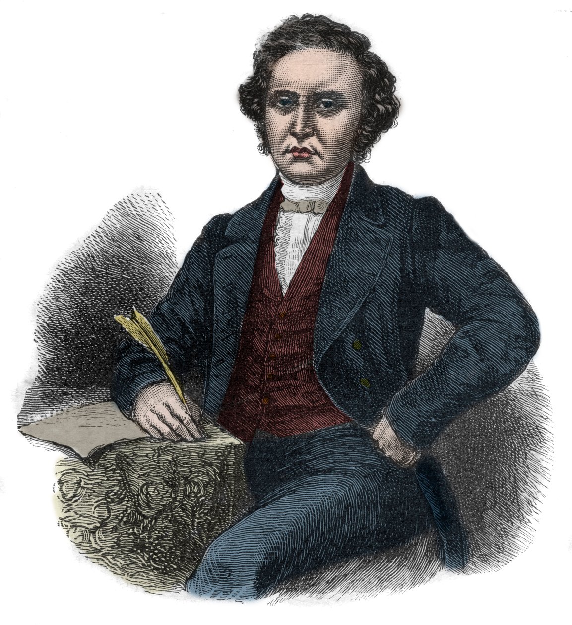 Porträtt av William Symington (1764-1831) skotsk pionjär inom ångnavigering av Unknown artist