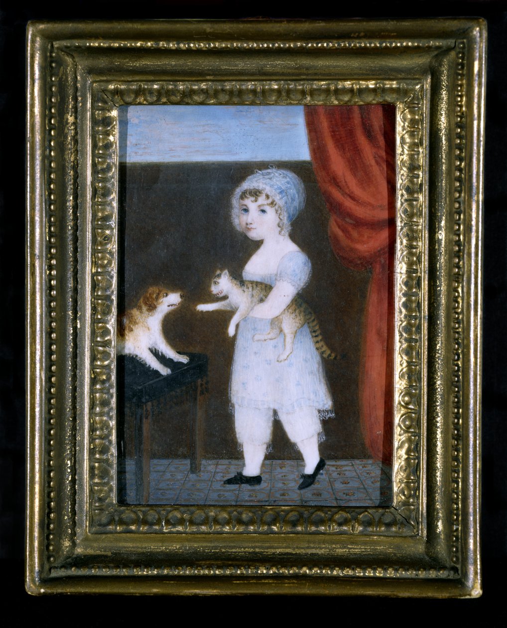 Portrait of a Girl, ca 1820 (akvarell på elfenben) av Unknown artist