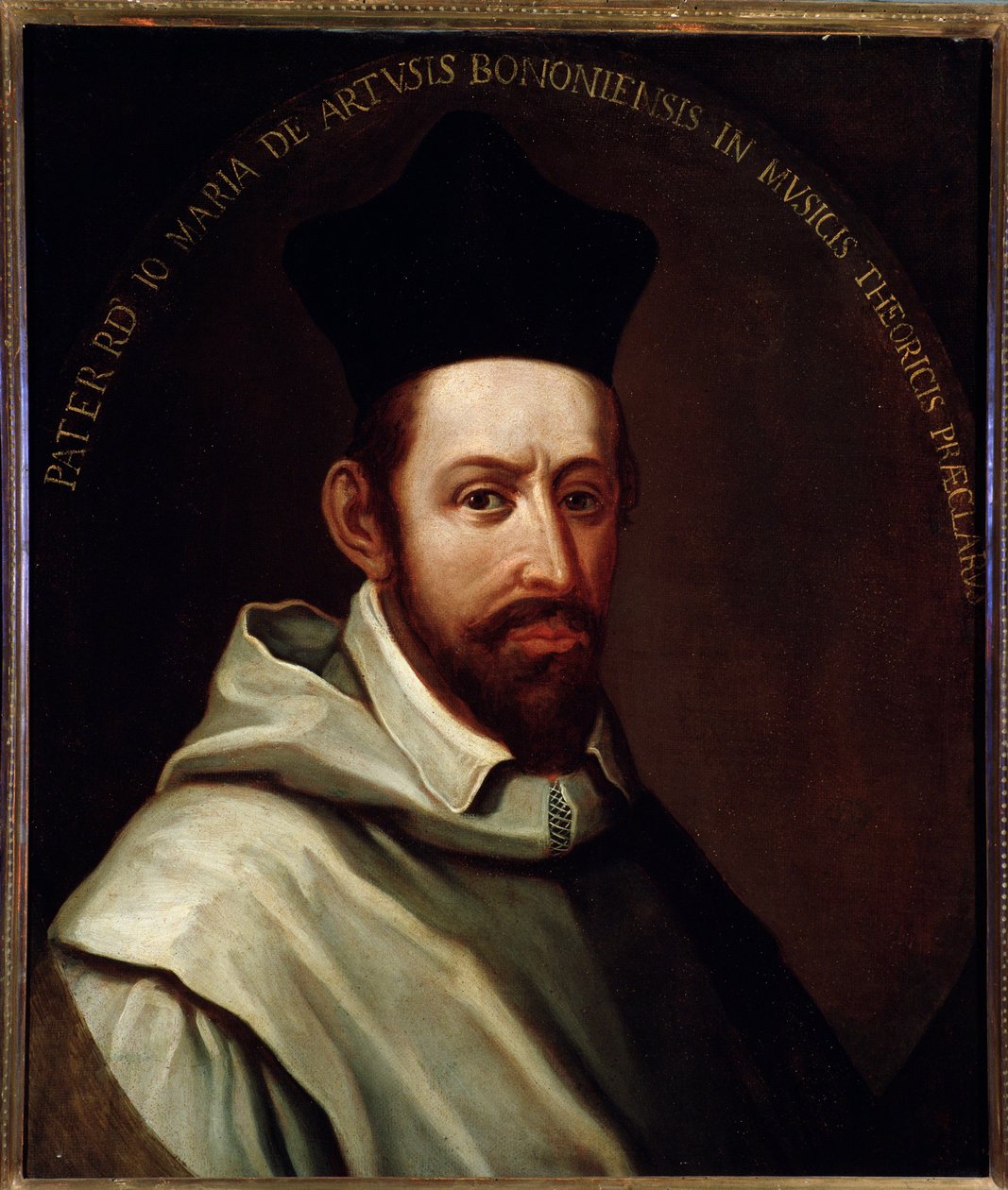 Porträtt av den italienske kompositören och teoretikern Giovanni Maria Artusi (ca 1540-1613) Anonym målning. 1600-talet. Bologna, civilt bibliografiskt museum av Unknown artist
