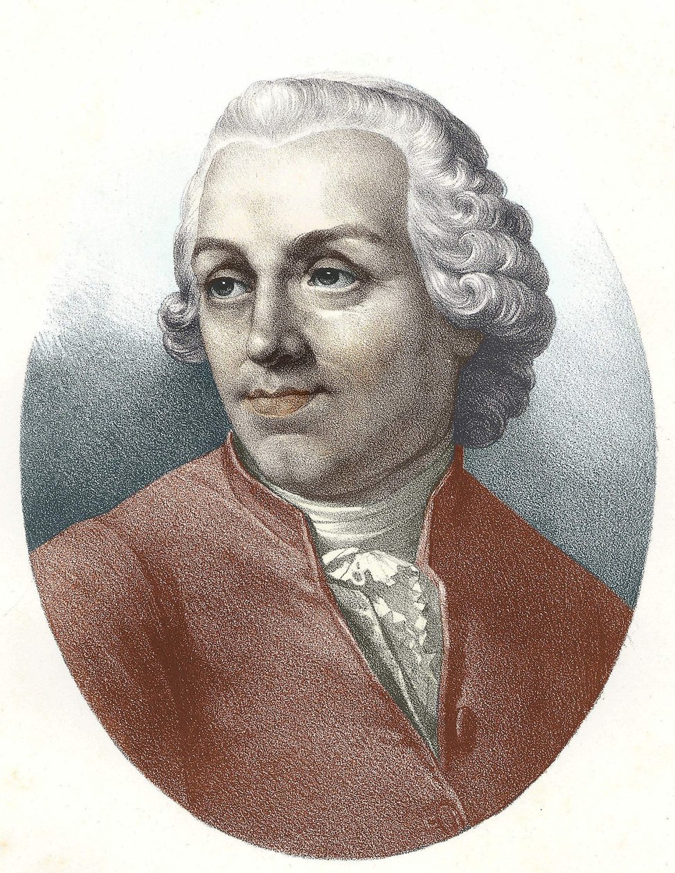 Porträtt av Abbe Etienne Bonnot de Condillac (1715 - 1780) fransk filosof. av Unknown artist