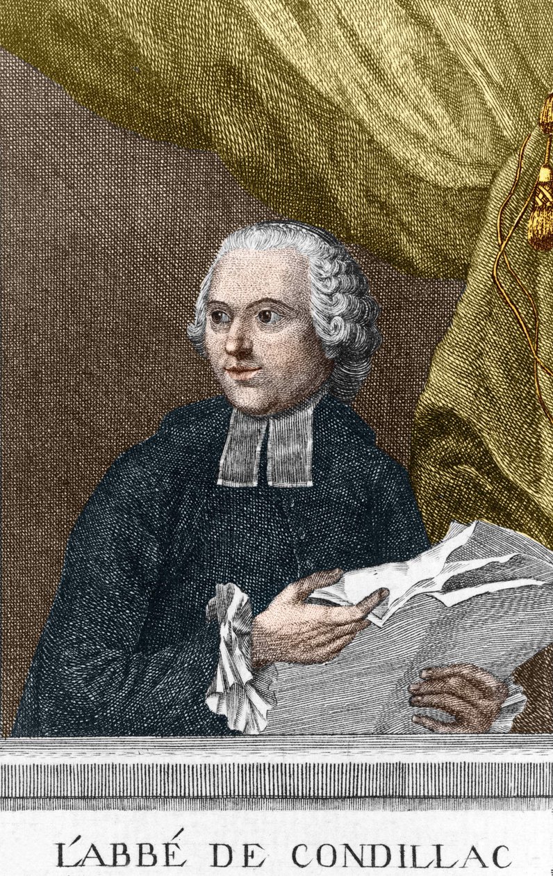 Porträtt av Abbe Etienne Bonnot de Condillac (1715 - 1780) fransk filosof av Unknown artist