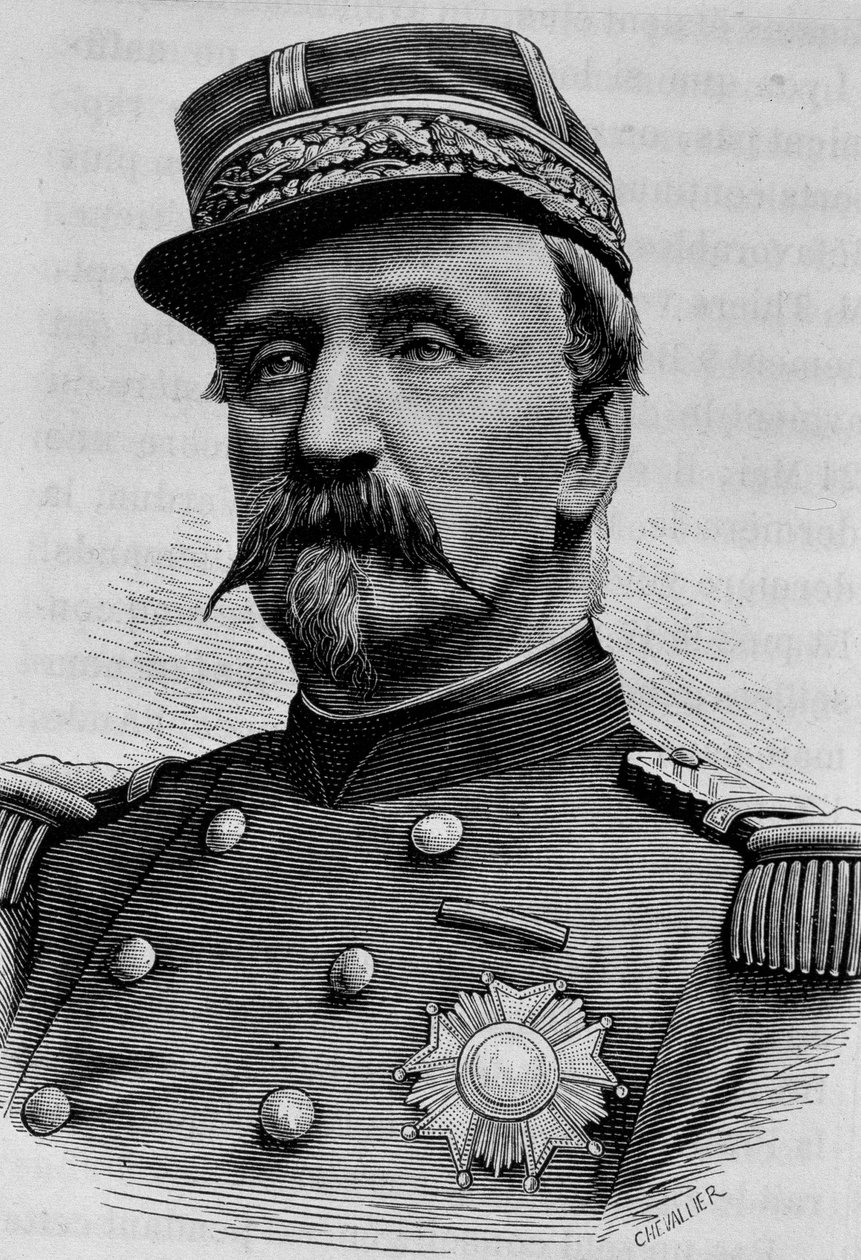 Porträtt av hertigen av Aumale (Charles de Lorraine) (1822 - 1897). Gravyr från slutet av 1800-talet i "Histoire de France"" av H. Martin. av Unknown artist
