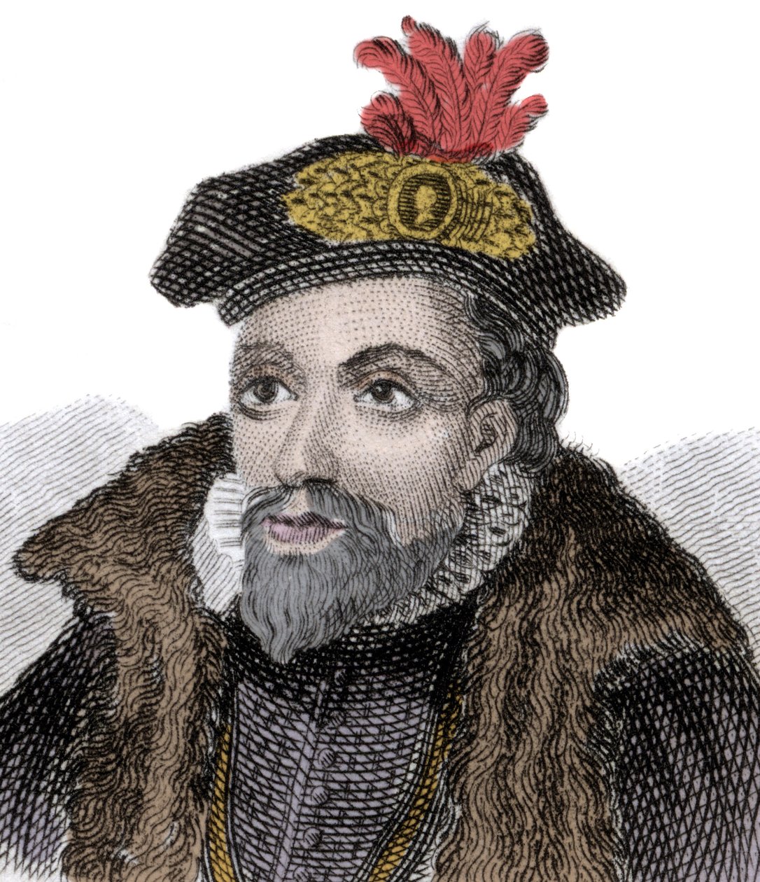 Porträtt av hertigen av Northumberland John Dudley (1501-1553) (John Dudley av Unknown artist