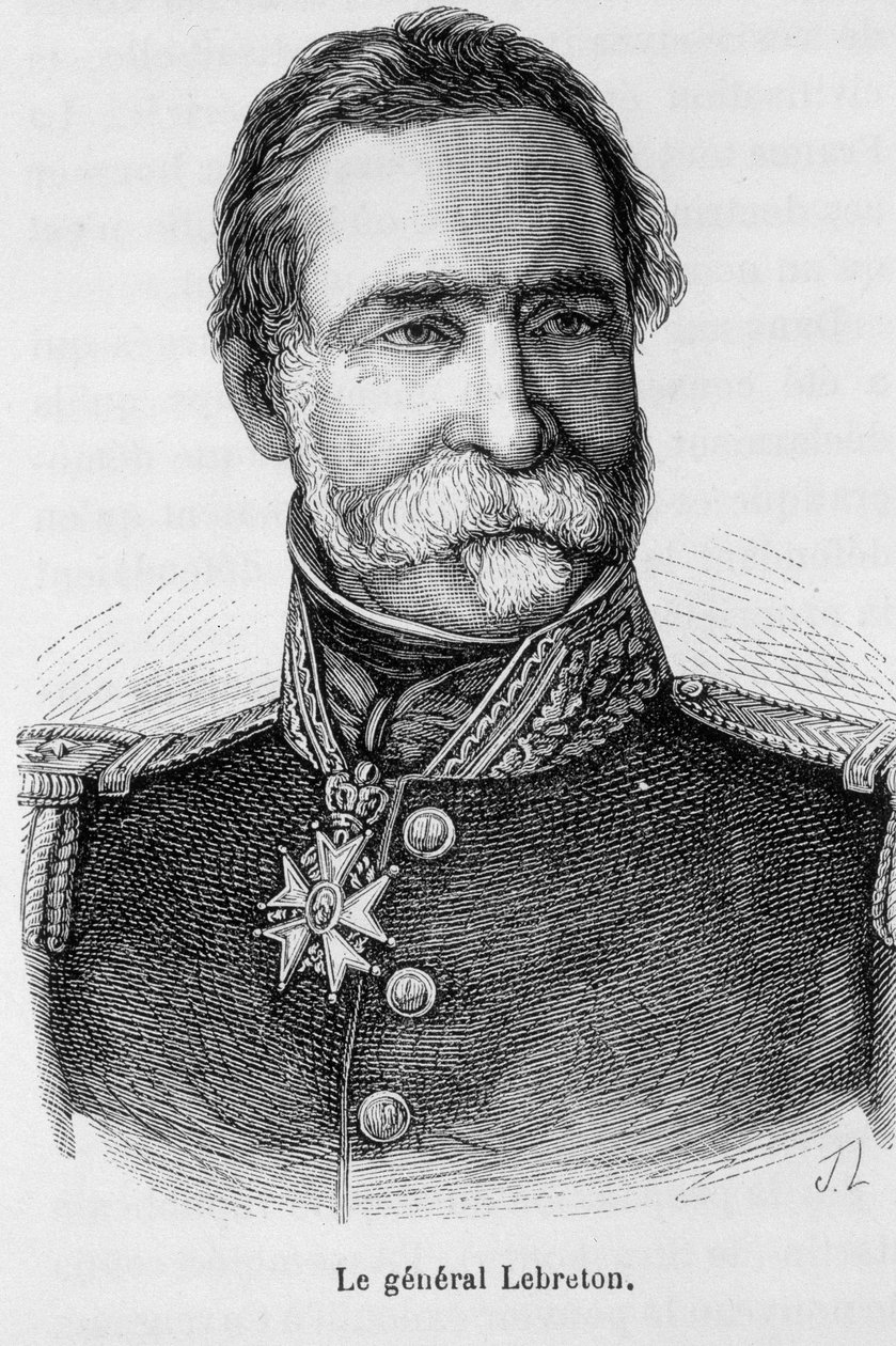 Porträtt av den franske generalen Lebreton. av Unknown artist