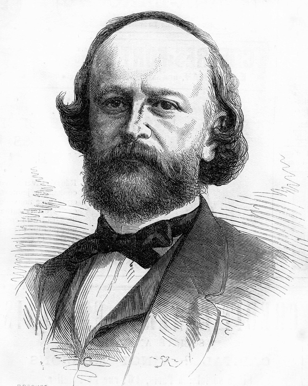 Porträtt av den franske författaren och bokstavsmannen Edouard Fournier (1819-1880). av Unknown artist
