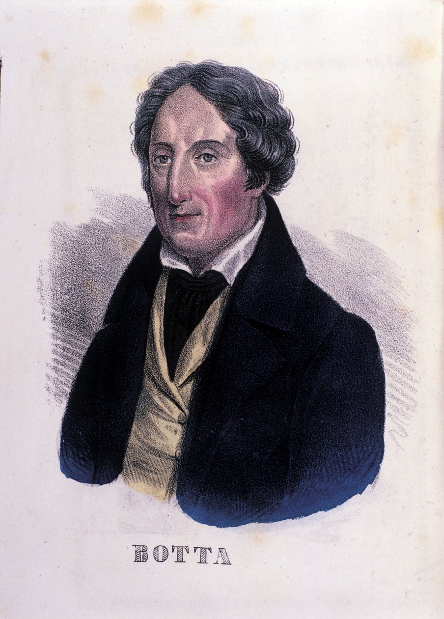 Porträtt av den italienske läkaren och politikern Carlo Botta (1766-1837). av Unknown artist