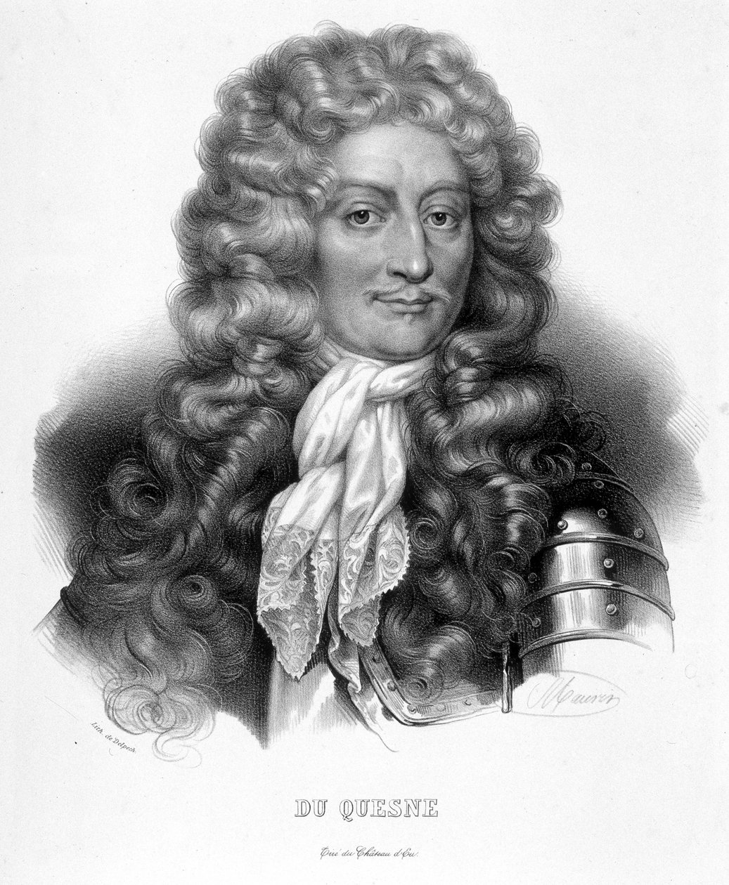 Porträtt av markisen Abraham Duquesne, fransk sjöman (1610-1688) av Unknown artist