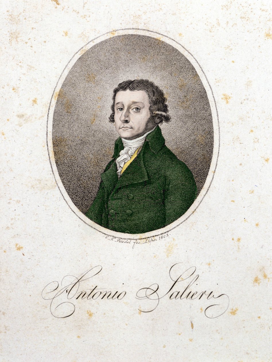 Porträtt av kompositören Antonio Salieri (1750 - 1825). av Unknown artist