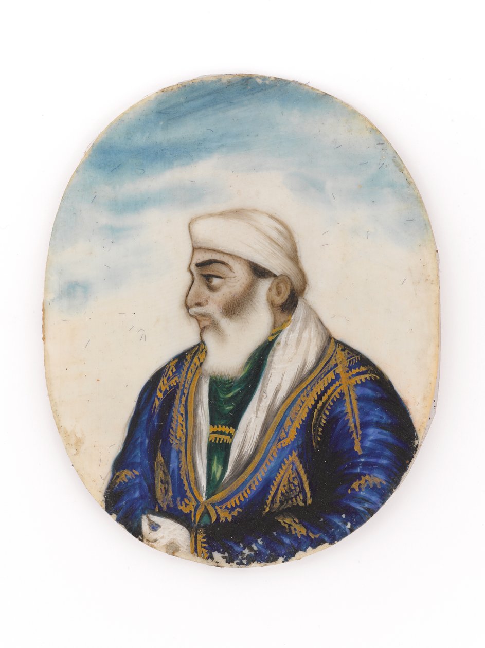 Porträtt, troligen av Ayodeya Prasad, bror till Dina Nath av Unknown artist