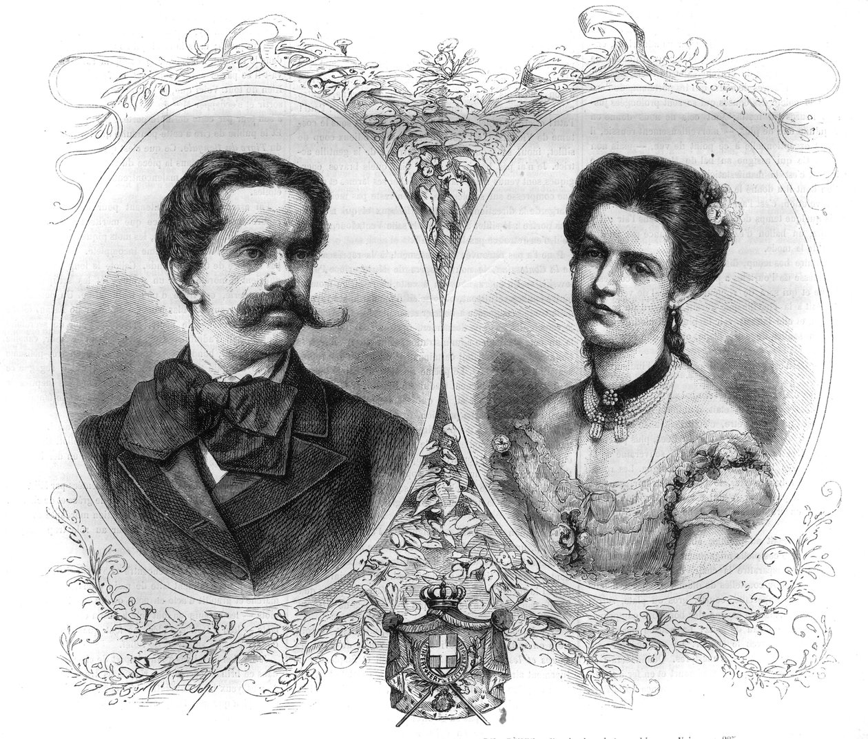 Porträtt av Prins Humbert I Prins av Italien (Umberto I av Unknown artist
