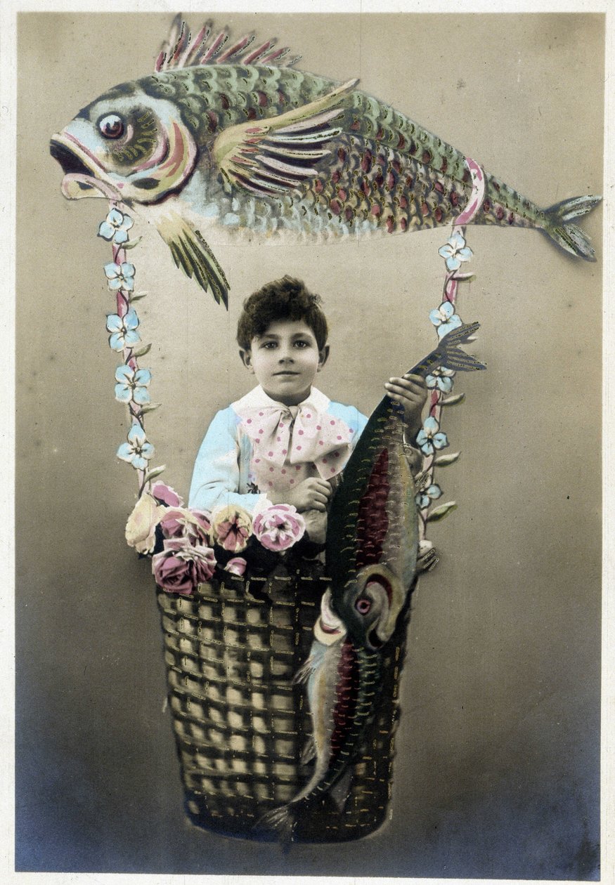 Vykort från 1 april, början av 1900-talet av Unknown Artist