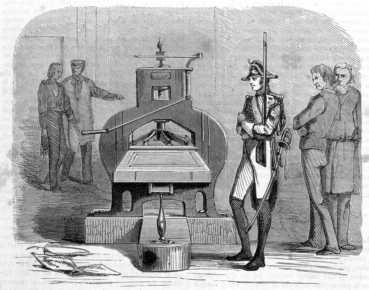Presstryckning 1818. av Unknown artist