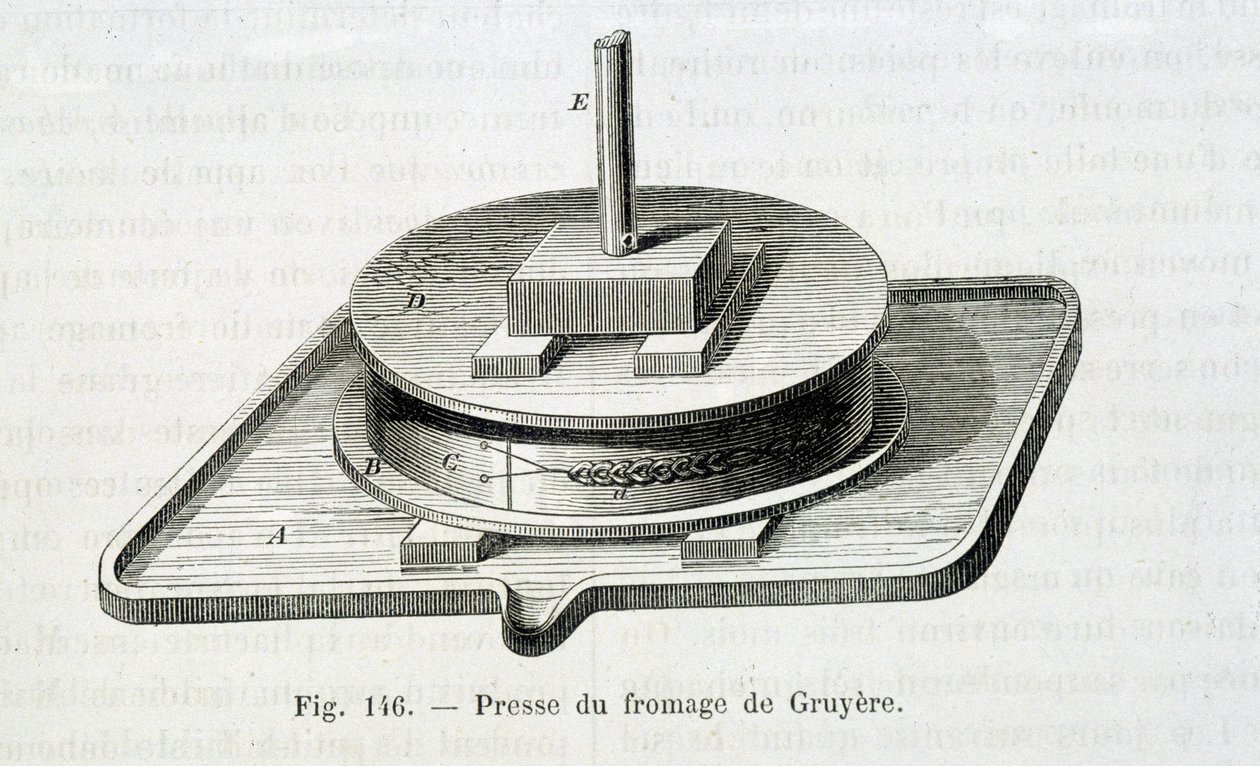 Gruyere press - i "" The wonders of the industry"" av Louis Figuier av Unknown artist