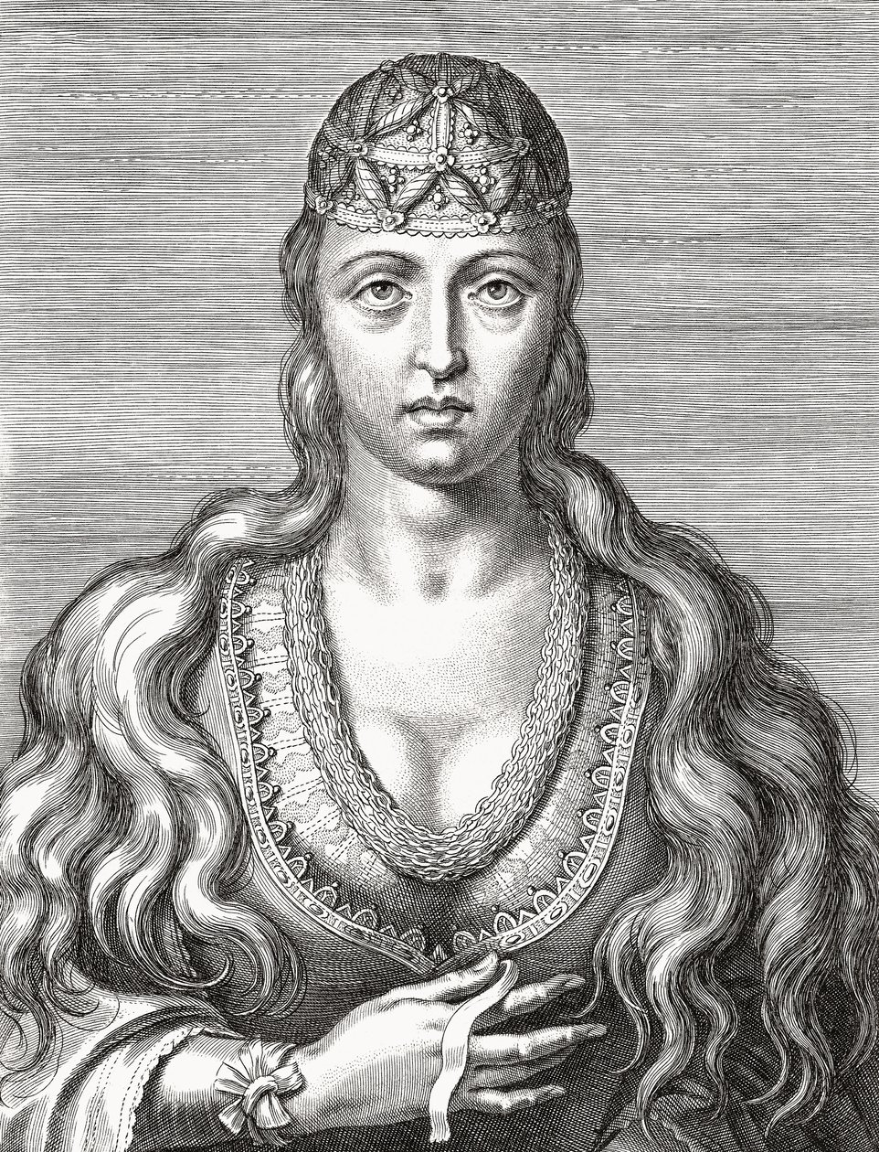 Prinsessan Jeanne av Portugal. Joana. Porträtt. av Unknown artist