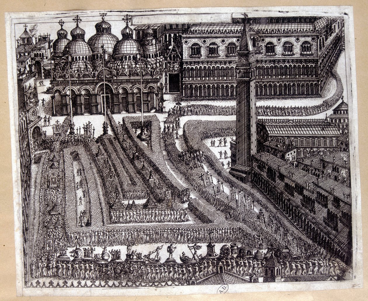 Procession i Venedig på 1600-talet av Unknown artist