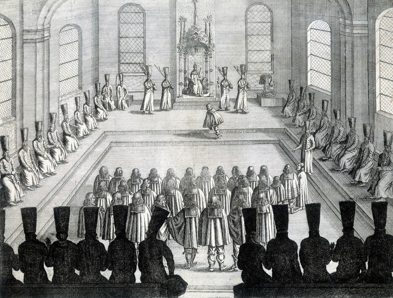 Mottagande av ambassadörerna i Holstein (Tysklands delstat) i Moskva 1632. av Unknown artist
