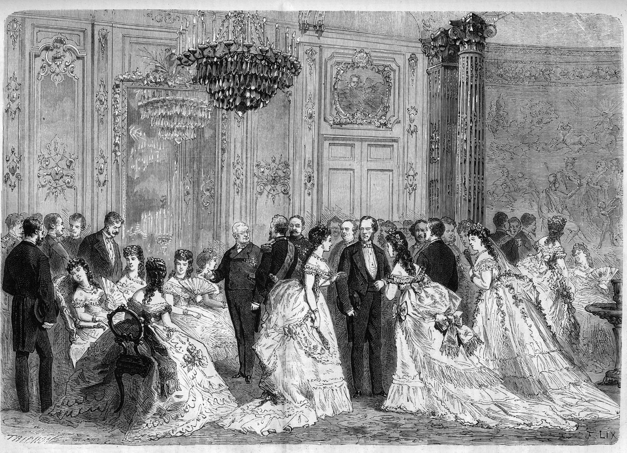Mottagning av republikens president Adolphe Thiers i Palais de l