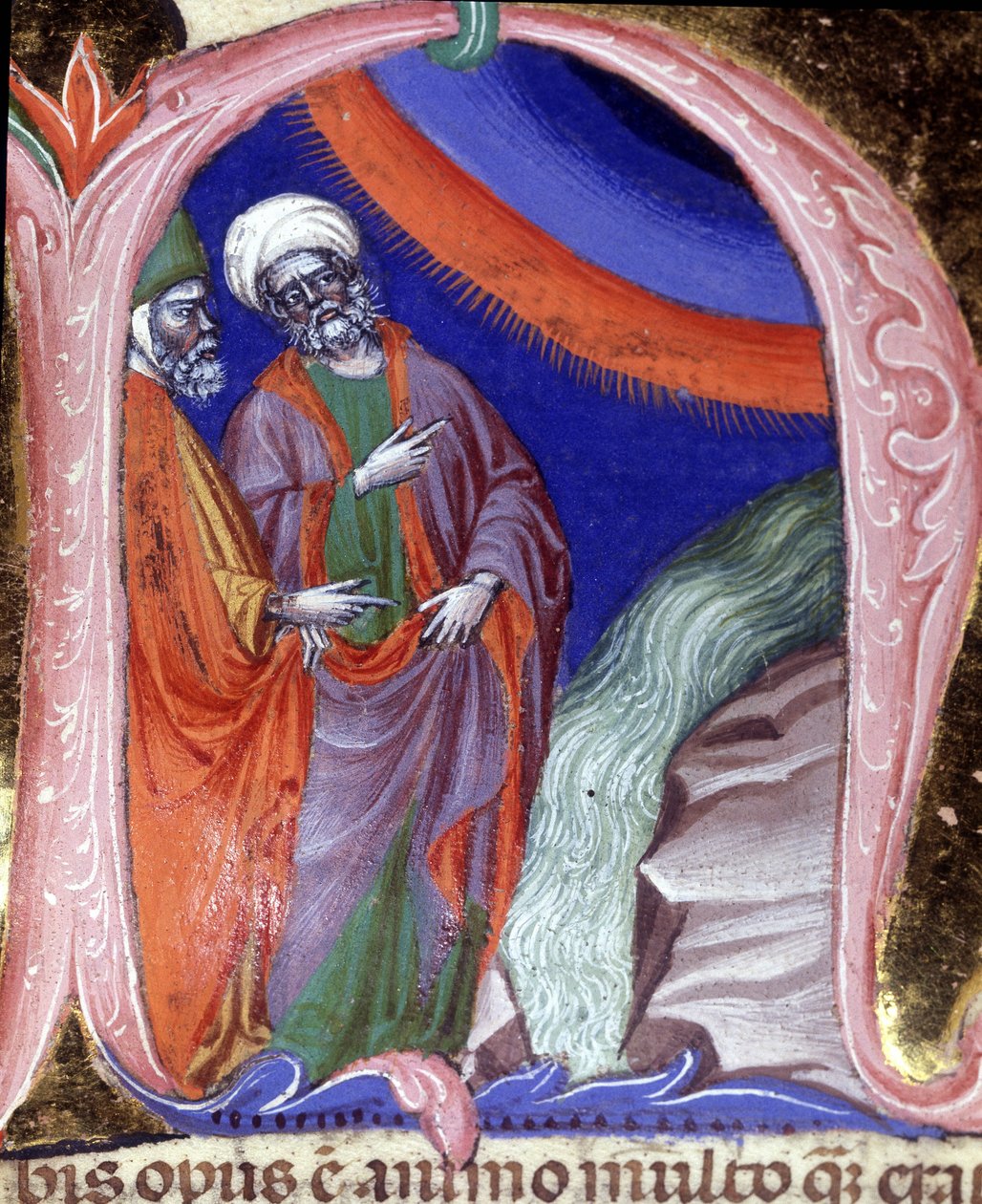Representation av Thales de Miletus, matematiker av Unknown artist