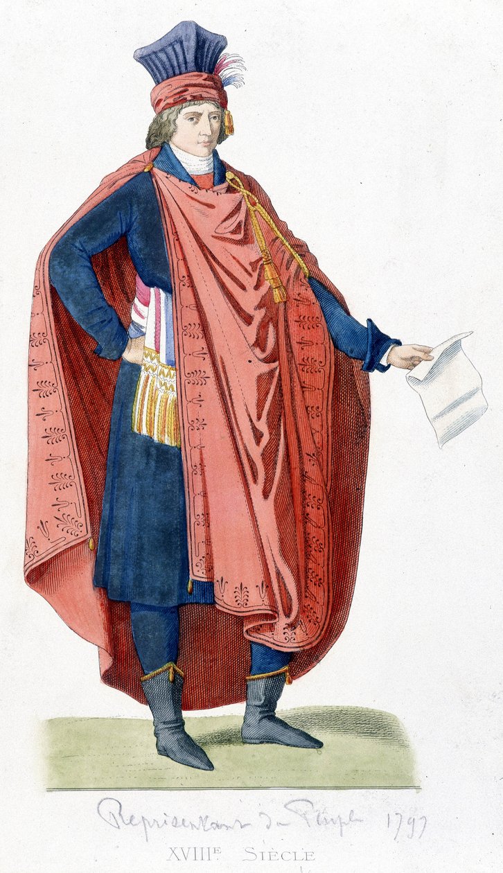 Representant för folket under franska revolutionen 1792. av Unknown artist