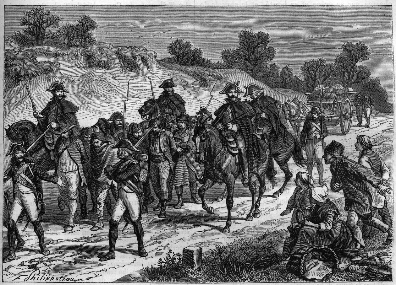 Förtryck av briganding i Frankrike 1801 av Unknown artist