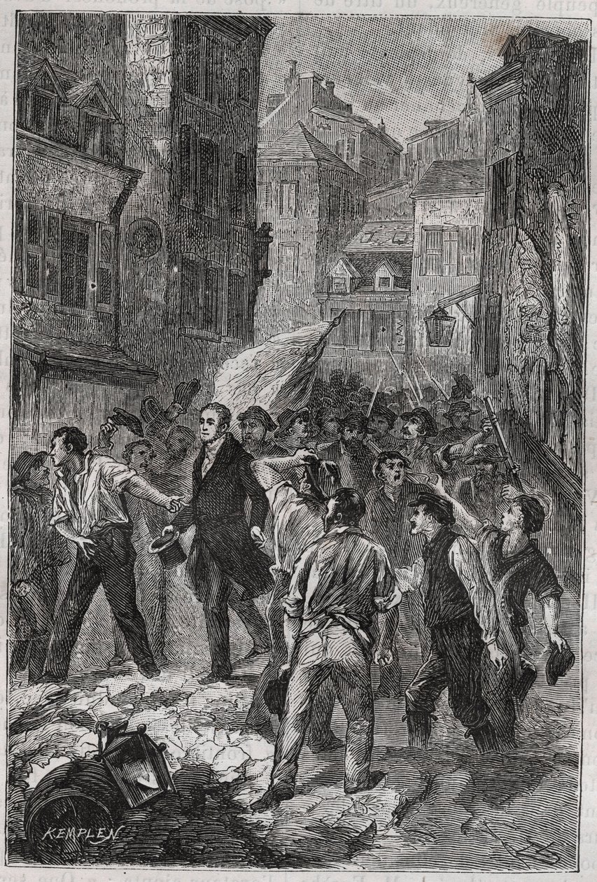 Canuternas uppror i Lyon 1831 - Louis Bouvier-Dumolart (Dumolard) (Bouvier Dumolart) prefekt och vice Lyonnais frigiven av Unknown artist