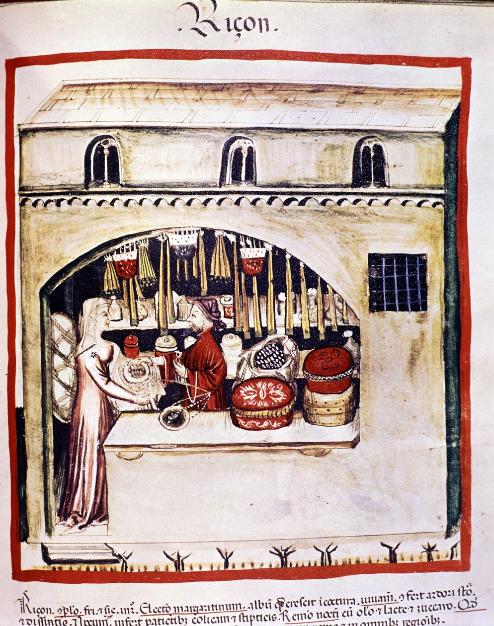 Risförsäljare - In Tacuinum av Unknown artist