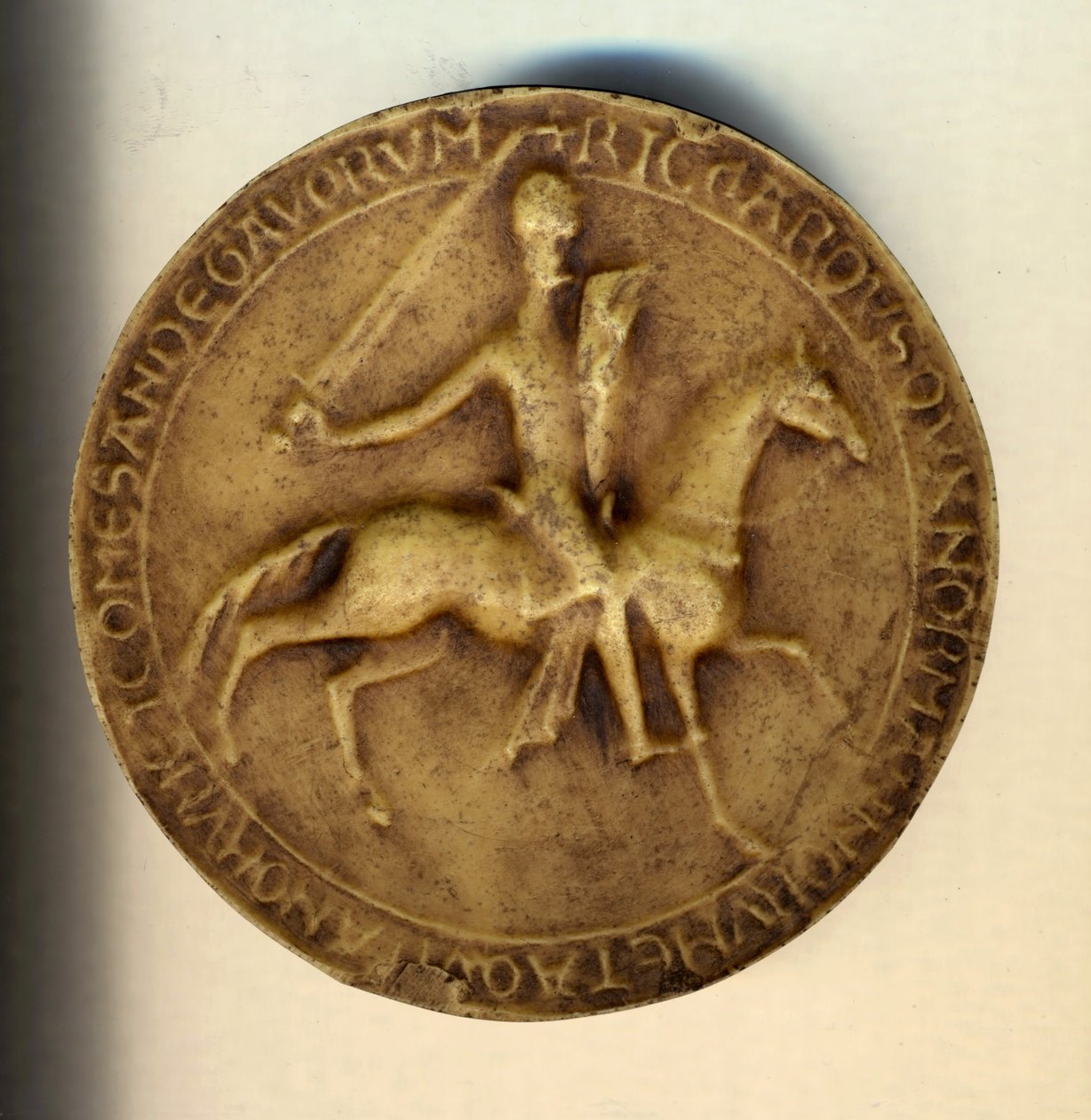 Richard I Lejonhjärta (1157 - 1199) på en motstråle. av Unknown artist