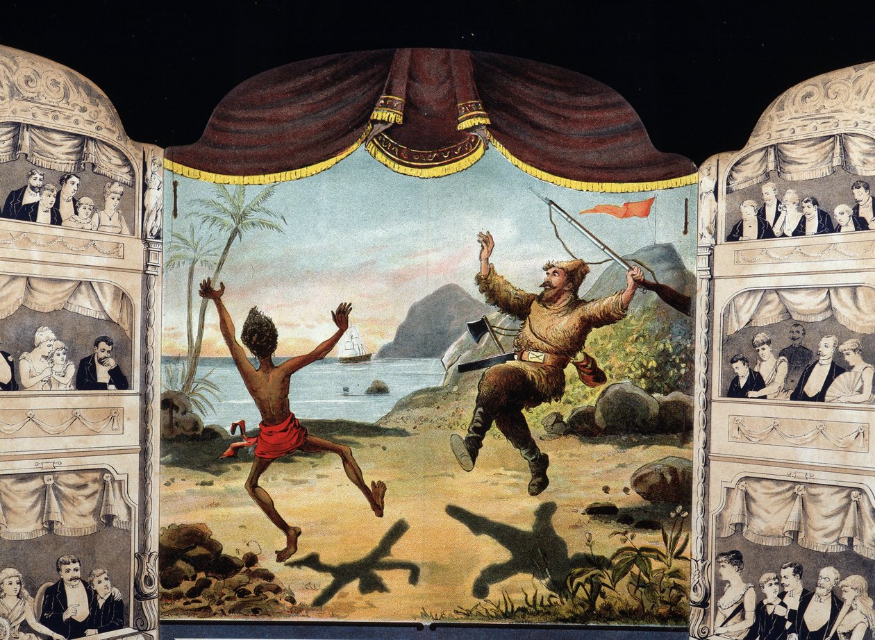 Robinson Crusoe och fredag av Unknown artist