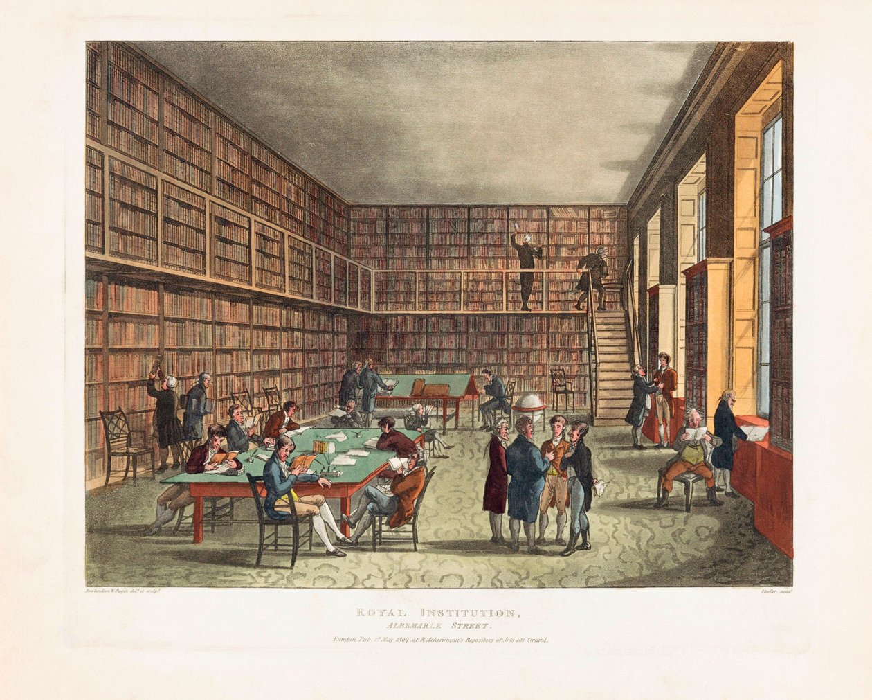 Kungliga institutionens bibliotek av Unknown artist