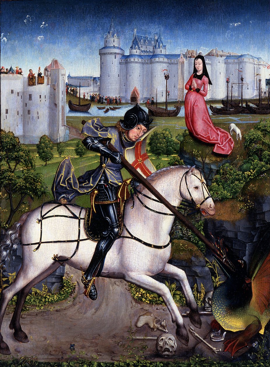 Sankt Göran och draken av Unknown artist