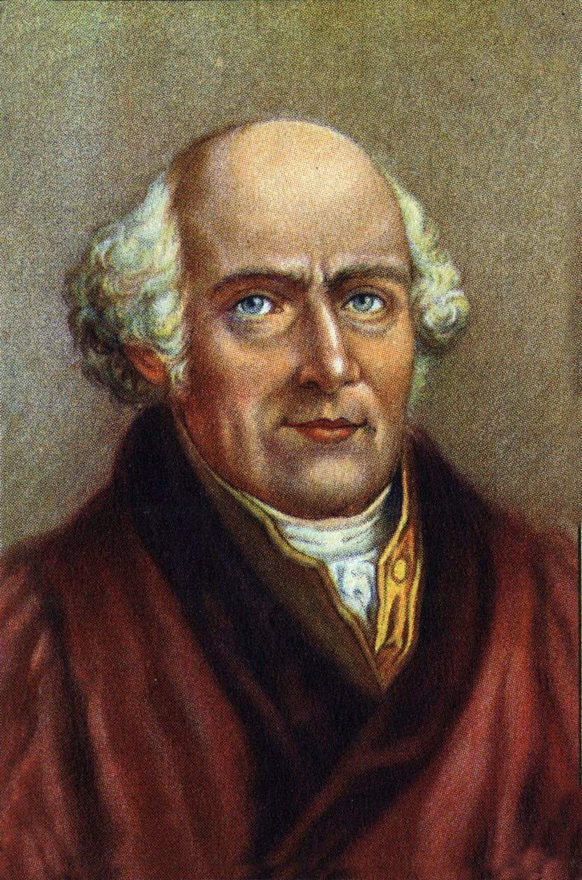 Samuel Hahnemann, homeopatins fader. av Unknown Artist