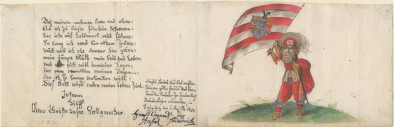 schweizisk fänrik. 1630 av Unknown