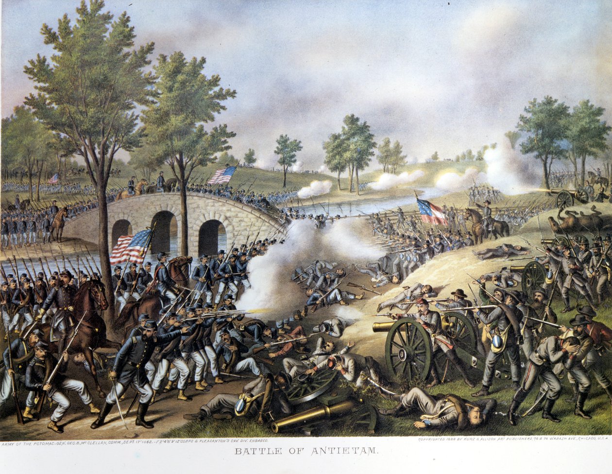 Secessionskrig (1861 - 1865) eller amerikanska inbördeskriget: 17 september av Unknown artist