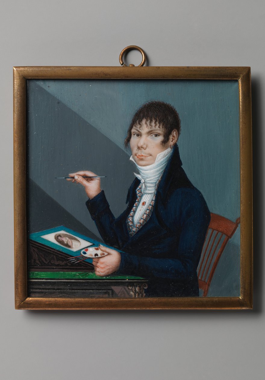Självporträtt, ca. 1800-1805. av Unknown Artist.
