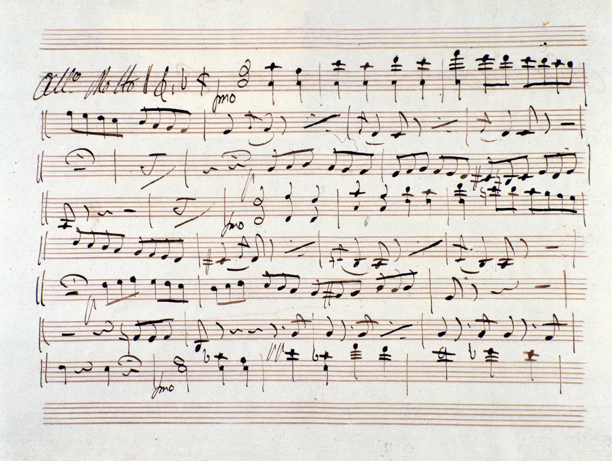 Noter för Ali Baba, Opera av Luigi Cherubini av Unknown artist