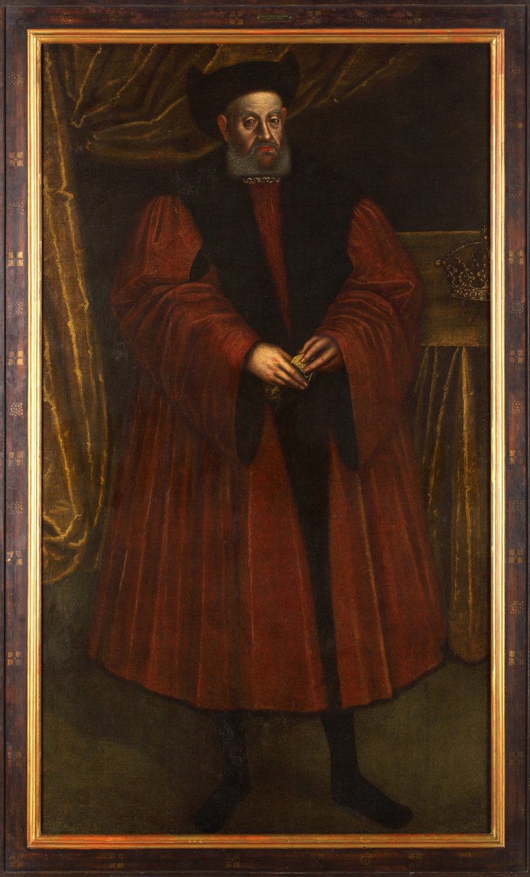 Sigismund I av Polen - Porträtt av Sigismund I av Polen (1467-1548) av Anonymous av Unknown artist
